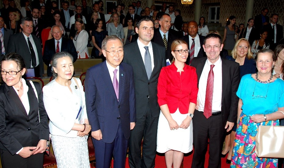 Glavni tajnik Ujedinjenih naroda Ban Ki-moon u Staroj gradskoj vijećnici